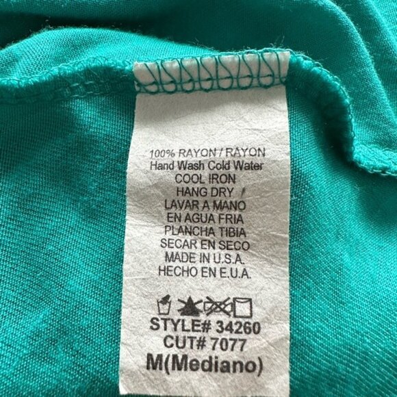 Umgee Turquoise and Silver Mini Dress - Size Medium - Picture 11 of 16